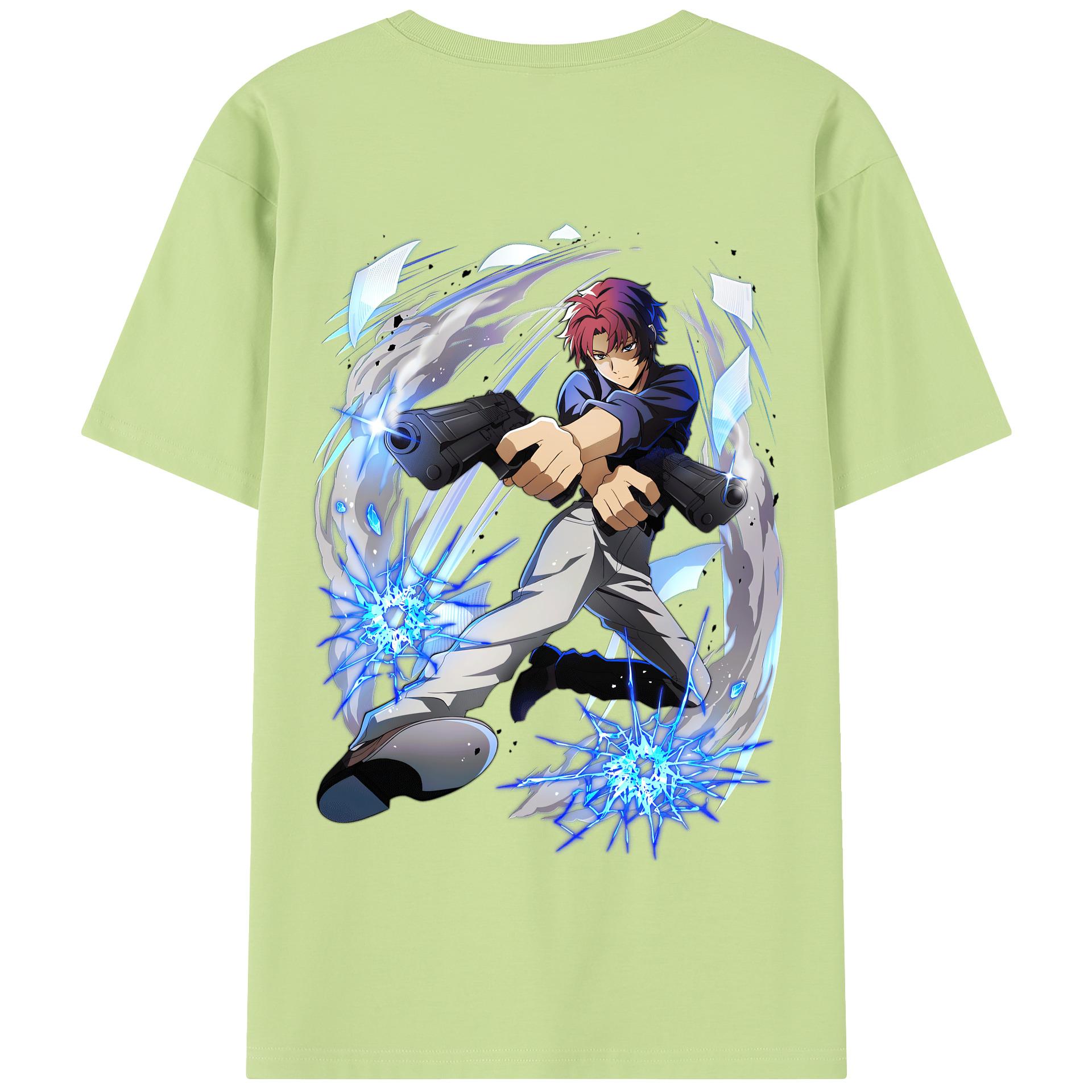 （画像用） 文豪ストレイドッグス Bungo Stray Dogs 綿100％半袖Tシャツ（背面プリント）